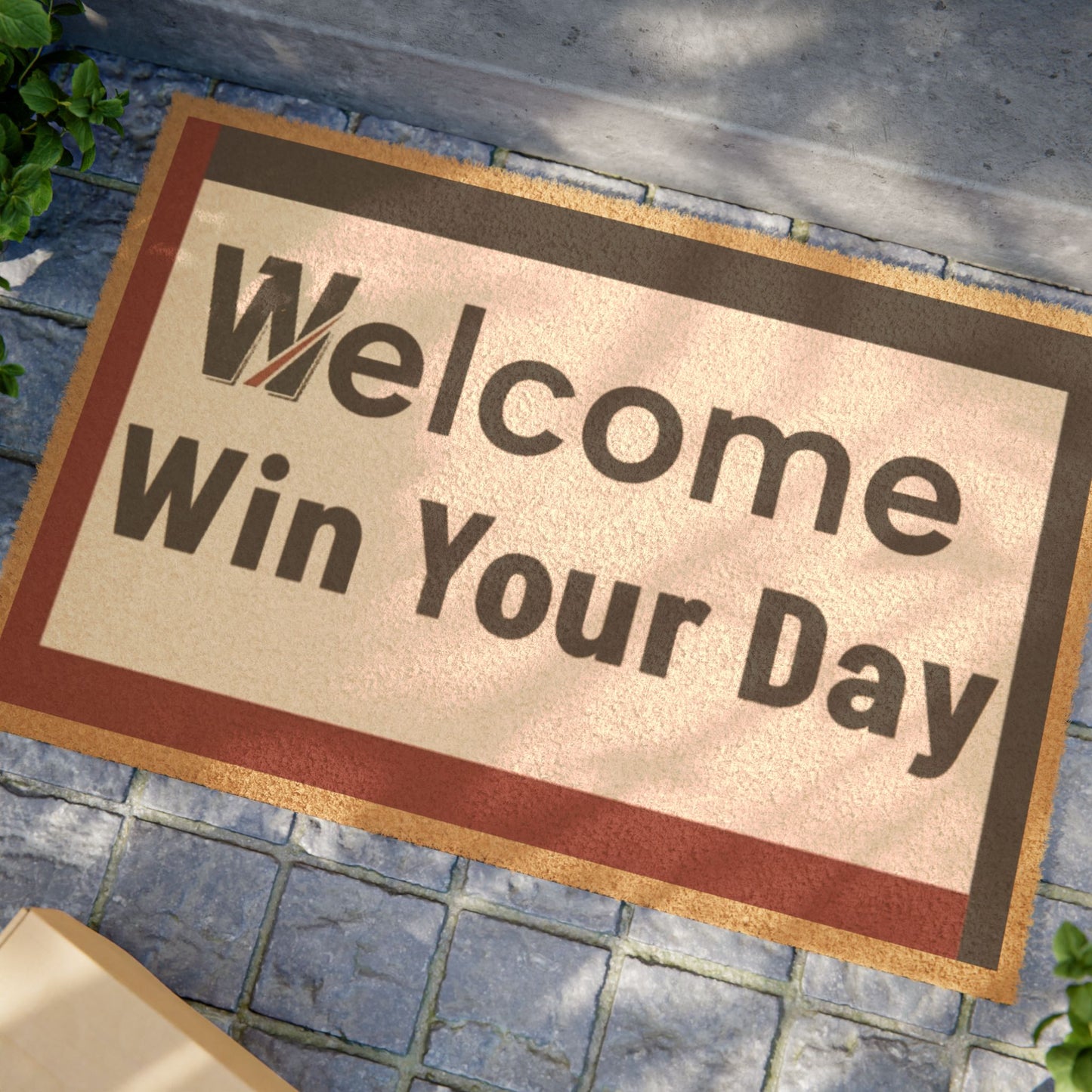 Win Your Day — Outdoor/Indoor Coir Welcome Mat