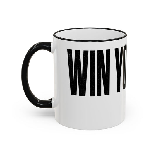 Win Your Day — Multicolor Coffee Cup (11oz)
