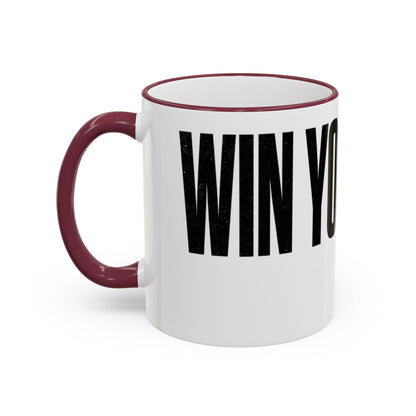 Win Your Day — Multicolor Coffee Cup (11oz)